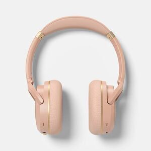 Heyday ANC Bluetooth Over-Ear Headphones Peach w/Mic & Aux Cable NEW